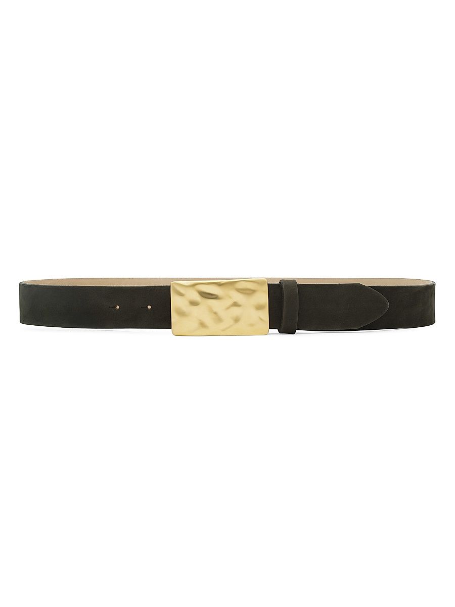 Women's Chara Suede Belt - Olive Suede - Size XS