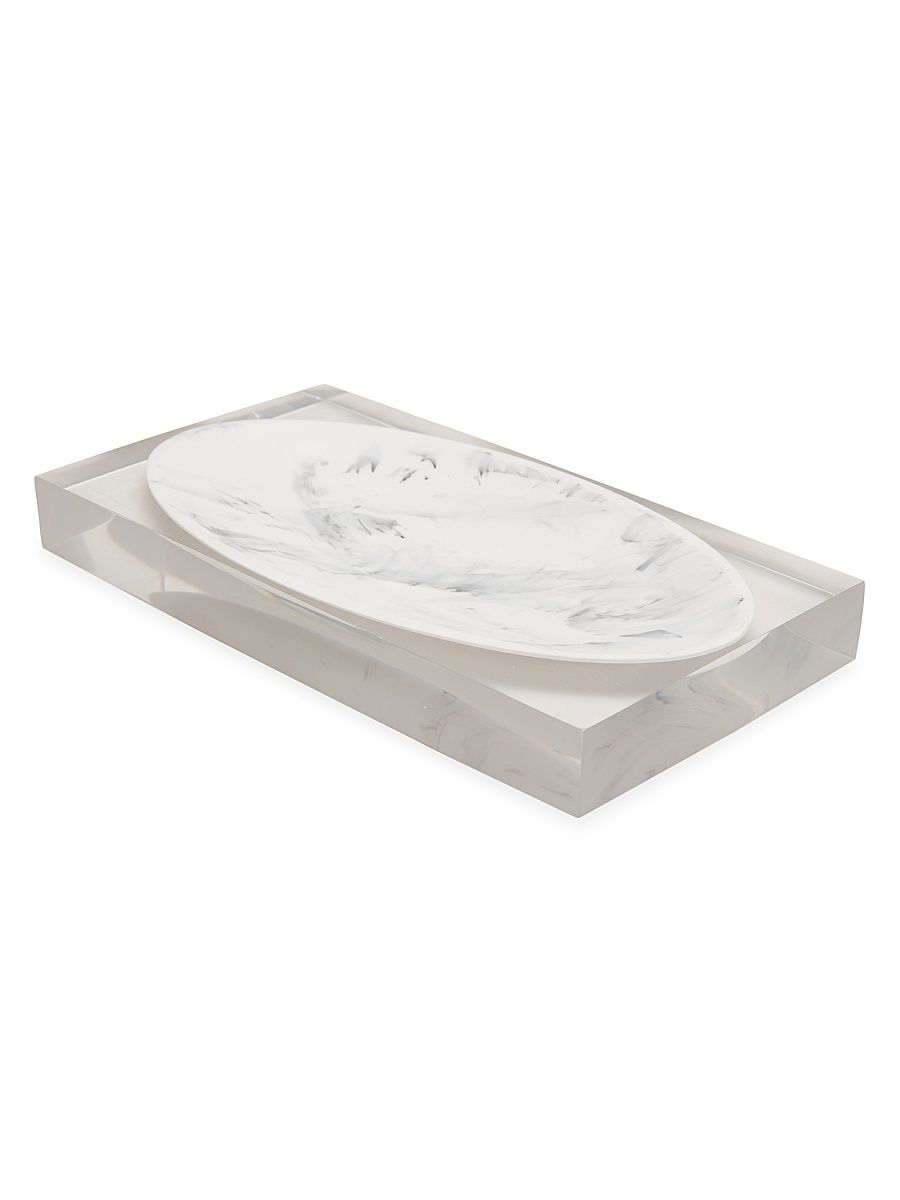 Ducale Resin Tray - White Black