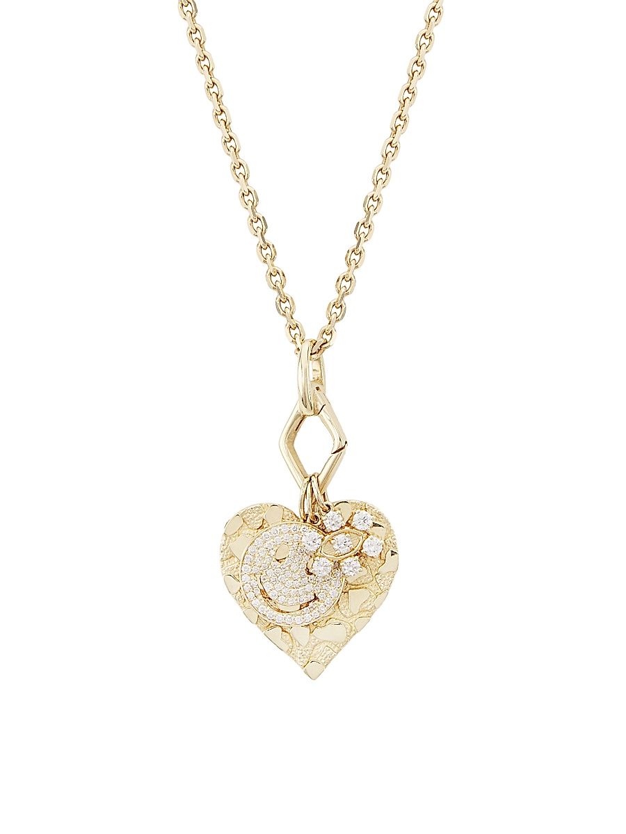 Women's Multi-Charm 14K Gold & Diamond Necklace - Gold