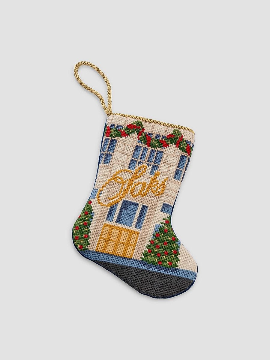 Bauble Stockings x Sainty Nelsen Saks Fifth Avenue Stocking