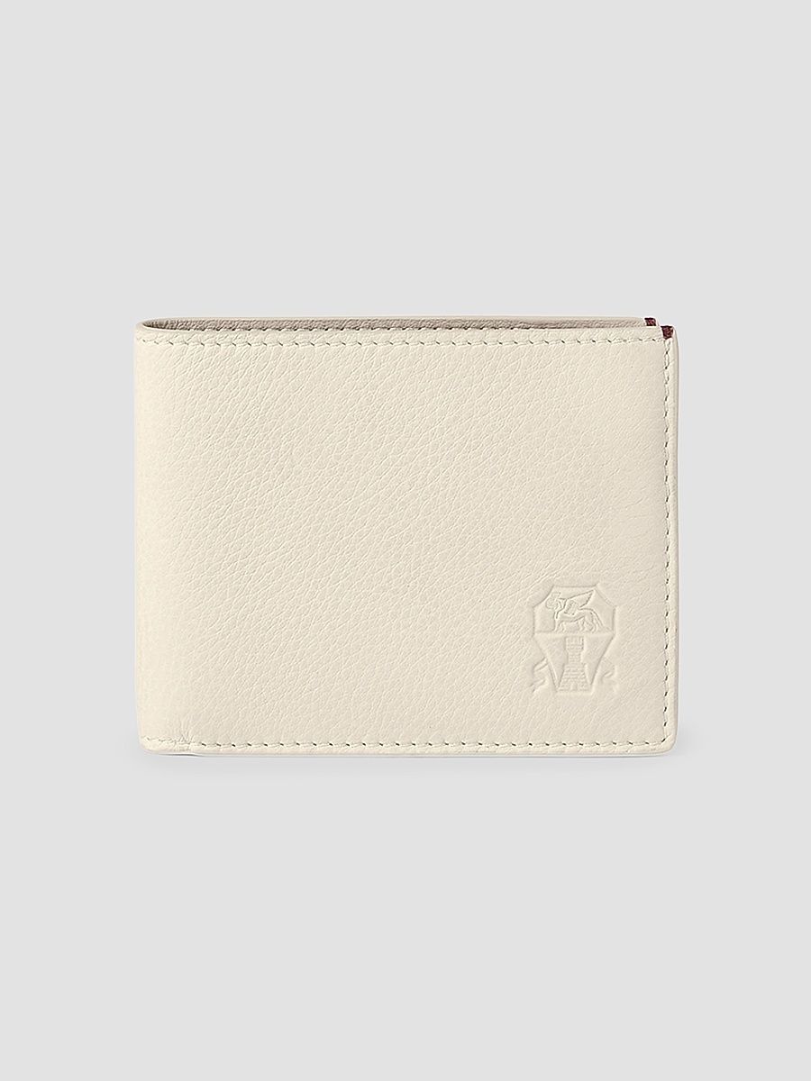 Men's Fine Grain Calfskin Wallet - Chalk
