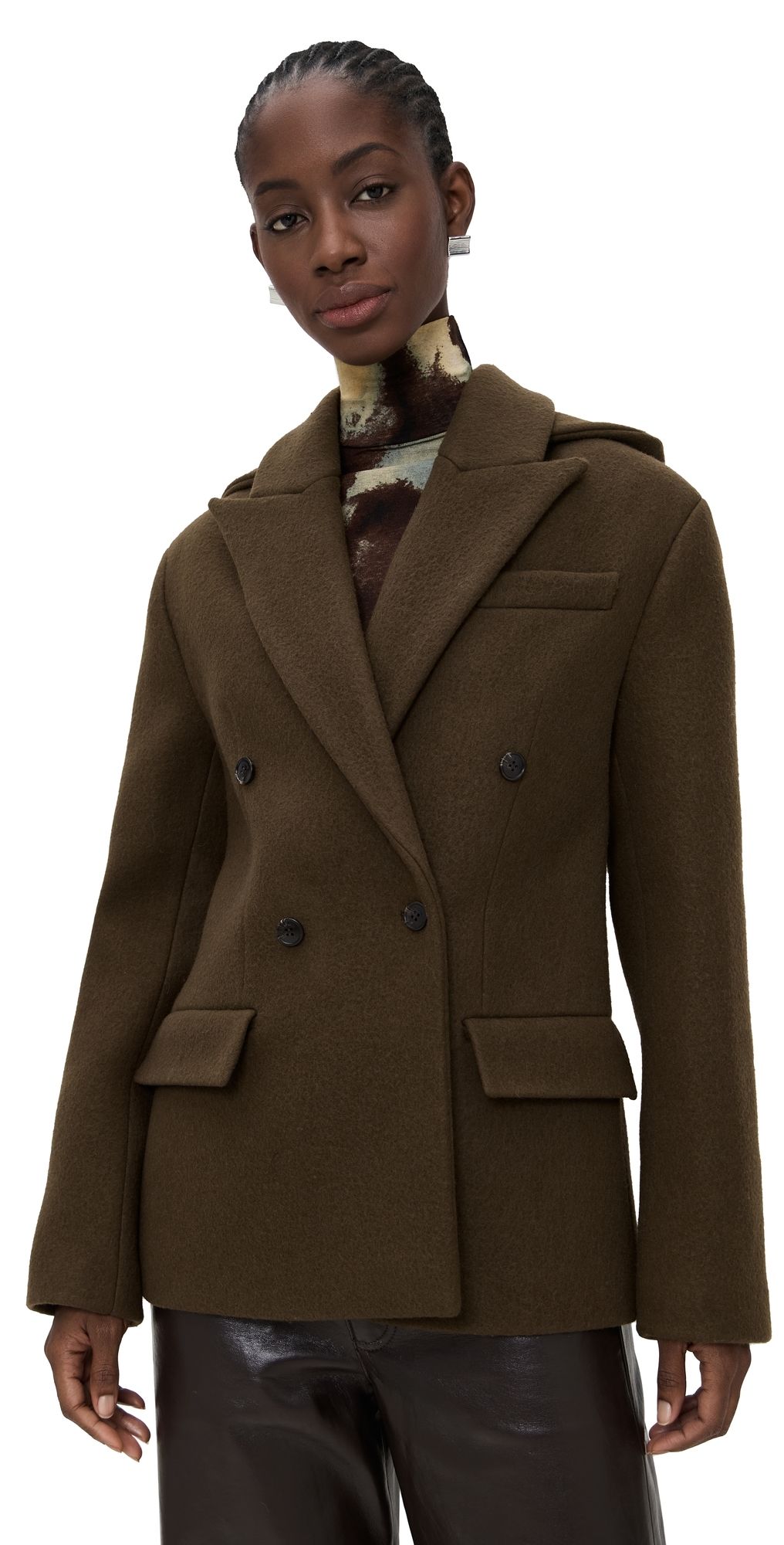 Nanushka Brione Blazer Wood L