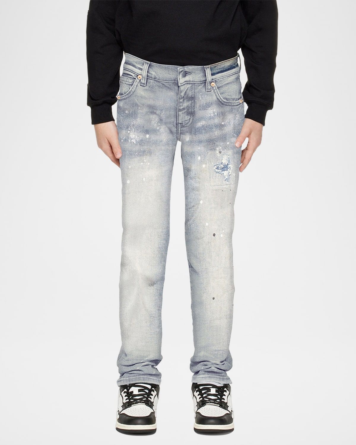 Boy & apos;s Paint Blowout Skinny Jeans, Size 4-12