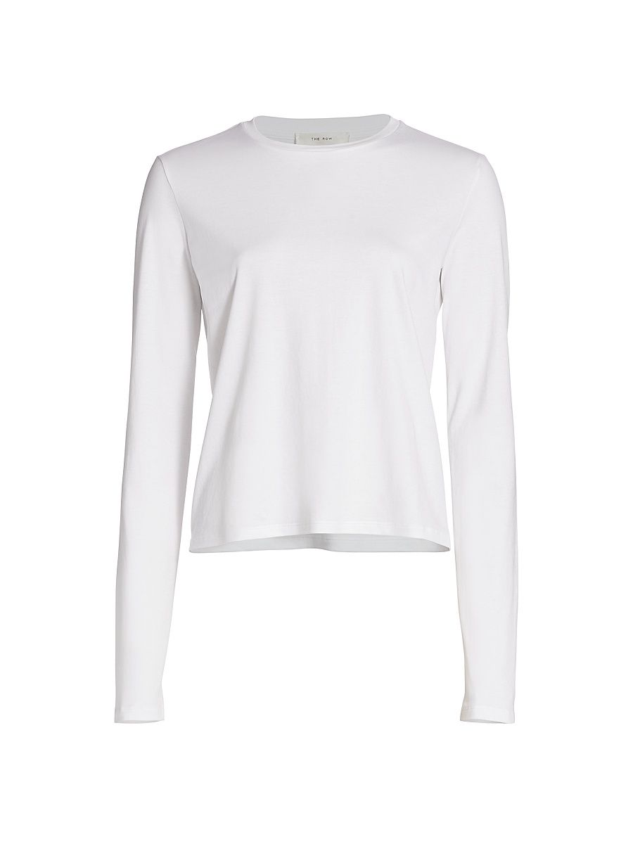 Women's Sherman Long-Sleeve T-Shirt - Bright White - Size XL