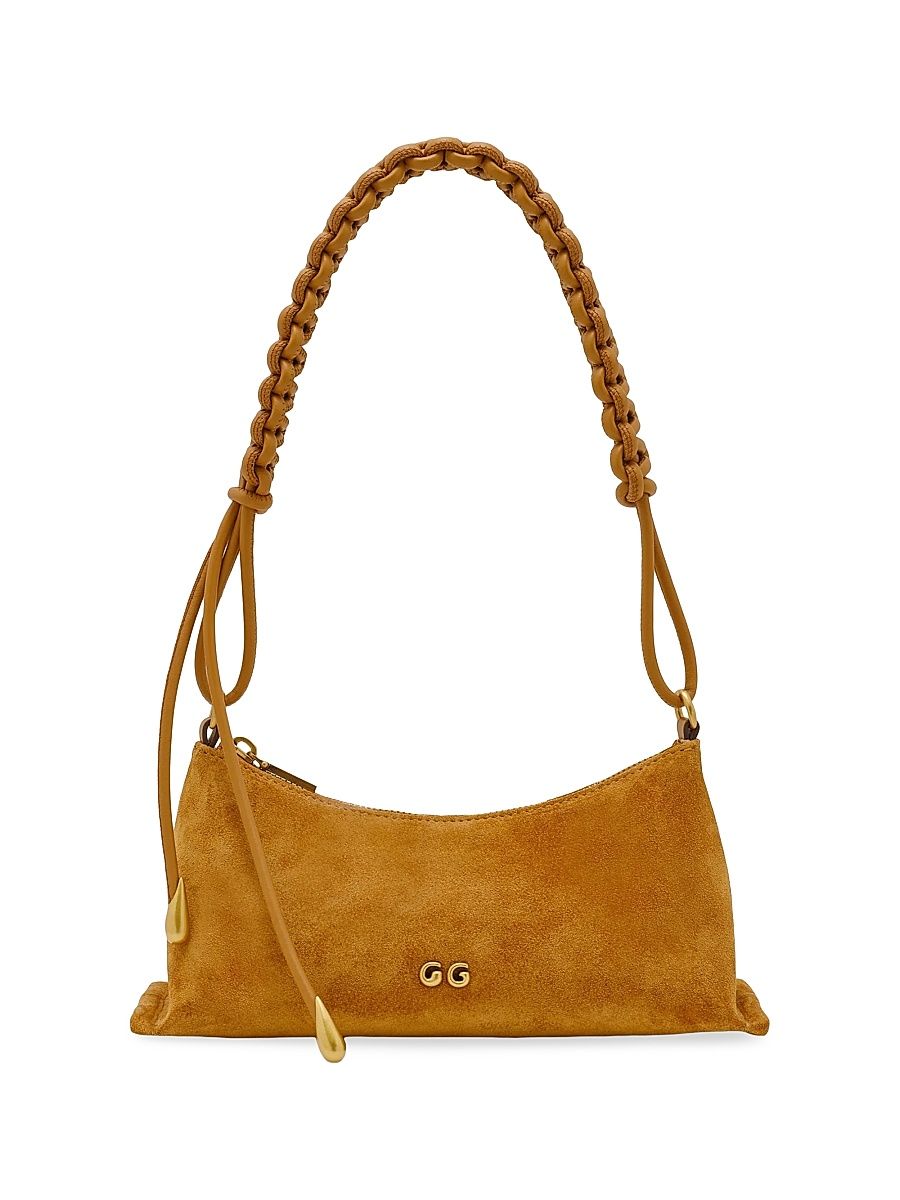 Women's Osa Charm Suede Shoulder Bag - Toasted Caramel