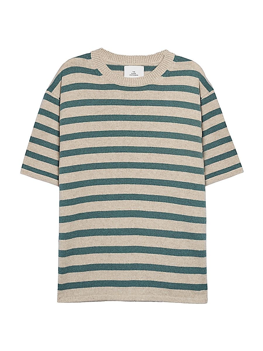 Men's Scout Stripe Knit T-Shirt - Oatmeal Cypress - Size XL