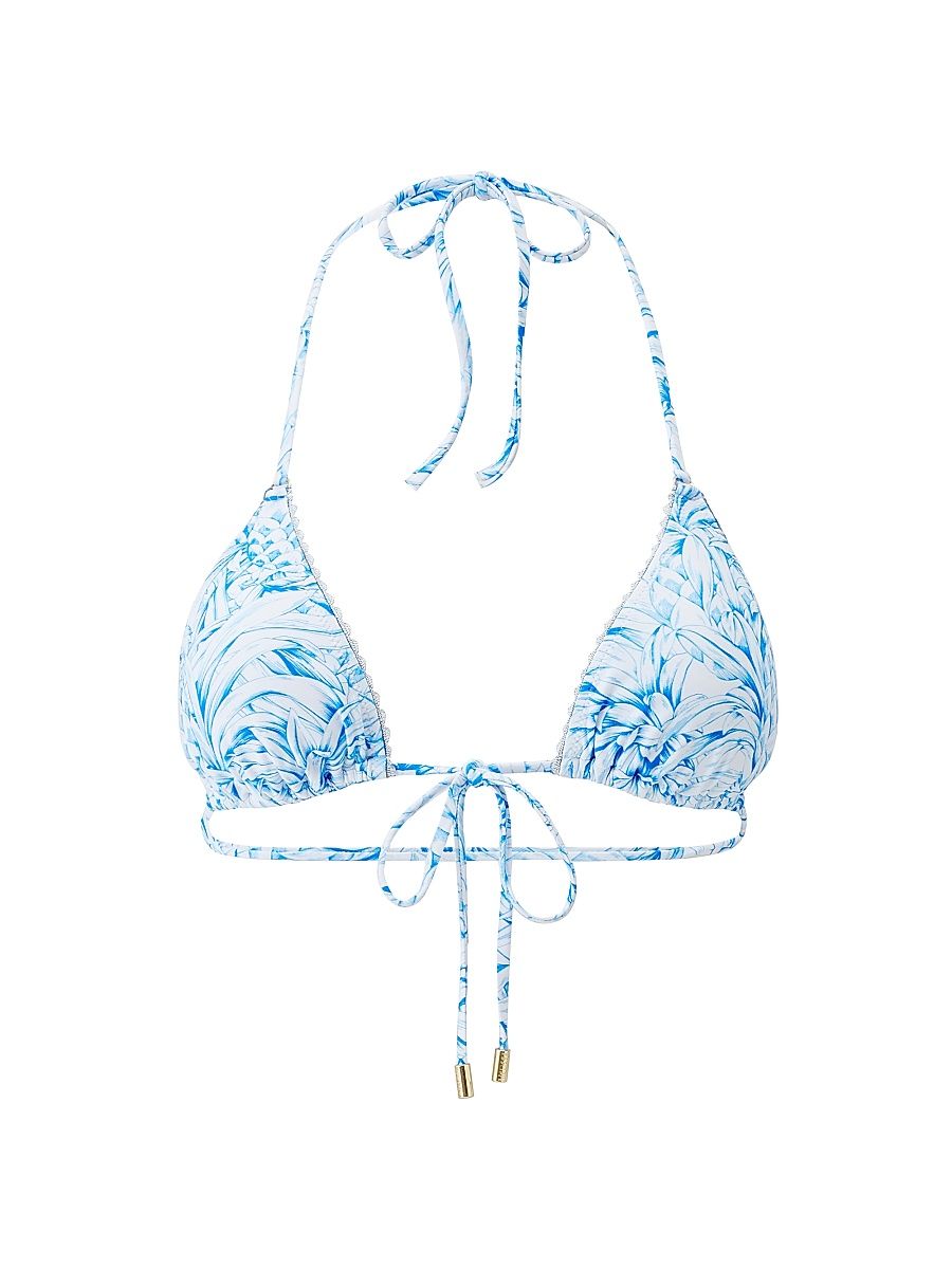 Women's Adelaide Triangle Bikini Top - Pineapples - Size 12