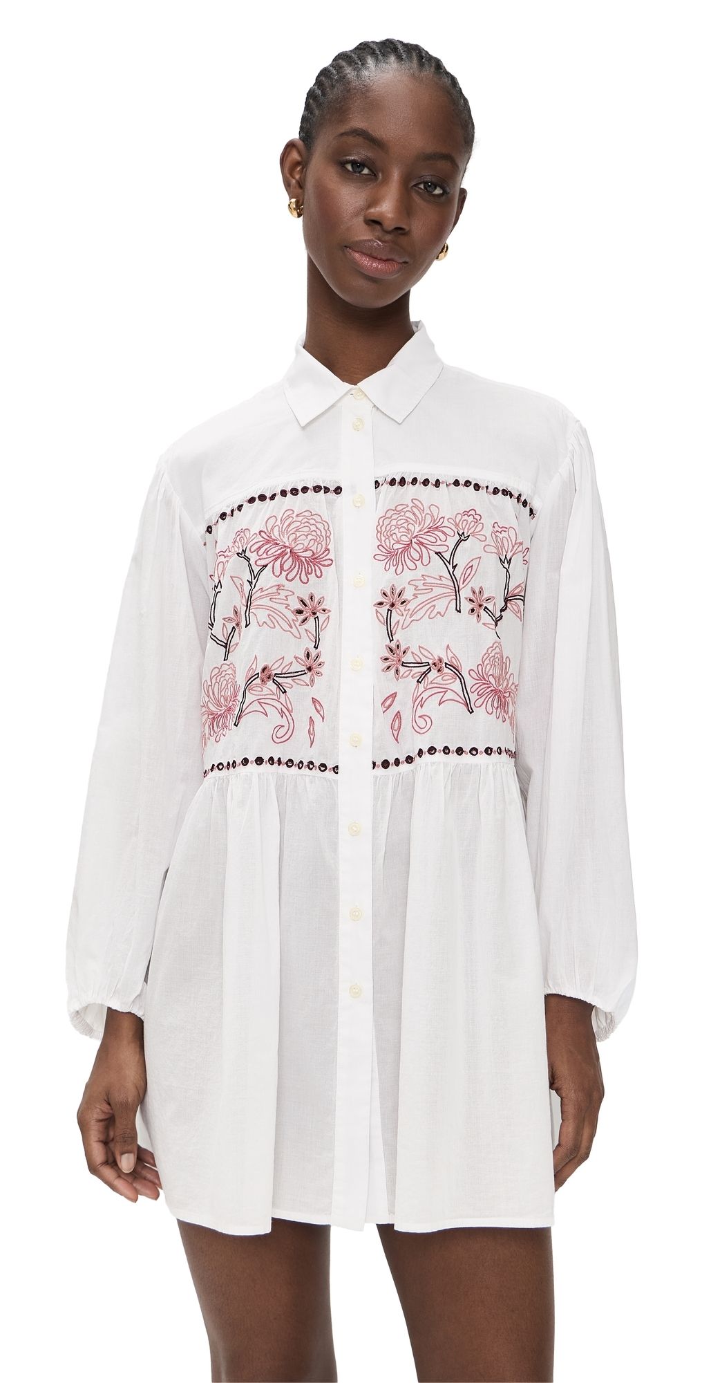 Tanya Taylor Pippa Dress Optic White S