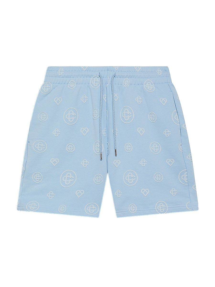Men's Applique Monogram Sweat Shorts - Cerulean Loopback - Size XL