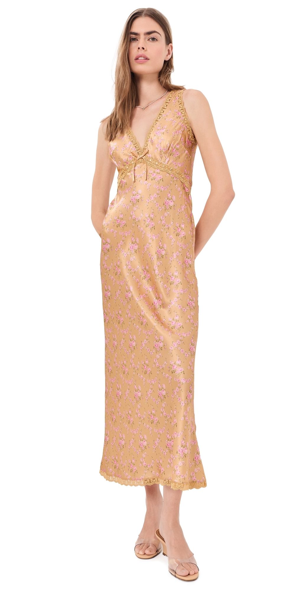 LoveShackFancy Nirelle Dress Duchess Gold 6