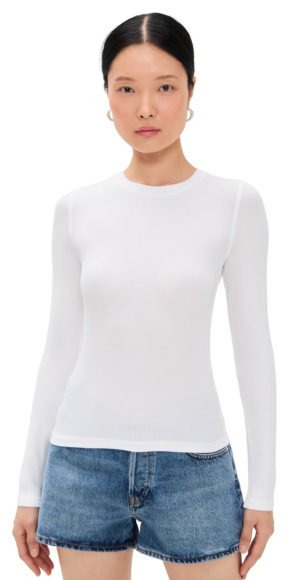 FRAME The Rib Crew Black XS