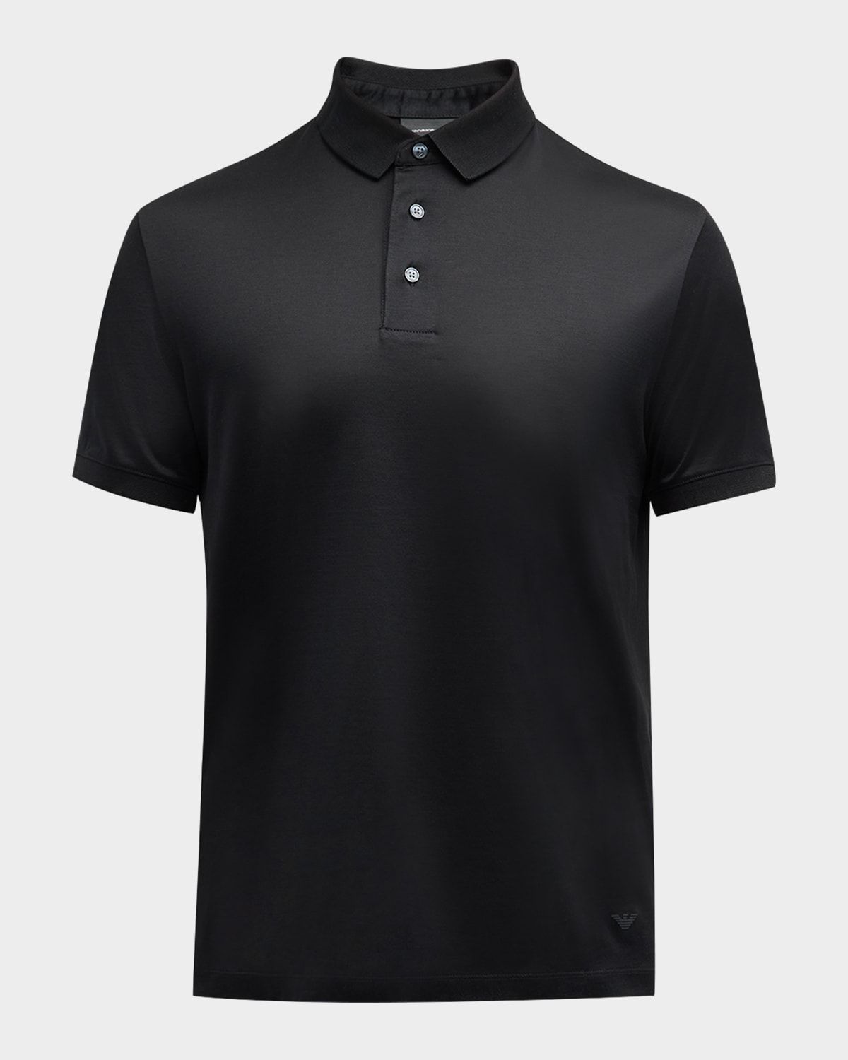 Men & apos;s Solid Jersey-Stretch Polo Shirt