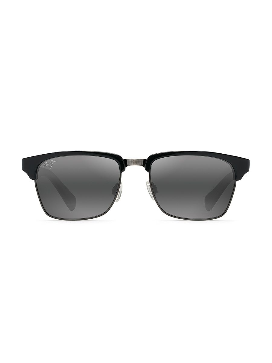 Men's Kawika 54MM Square Sunglasses - Black Grey