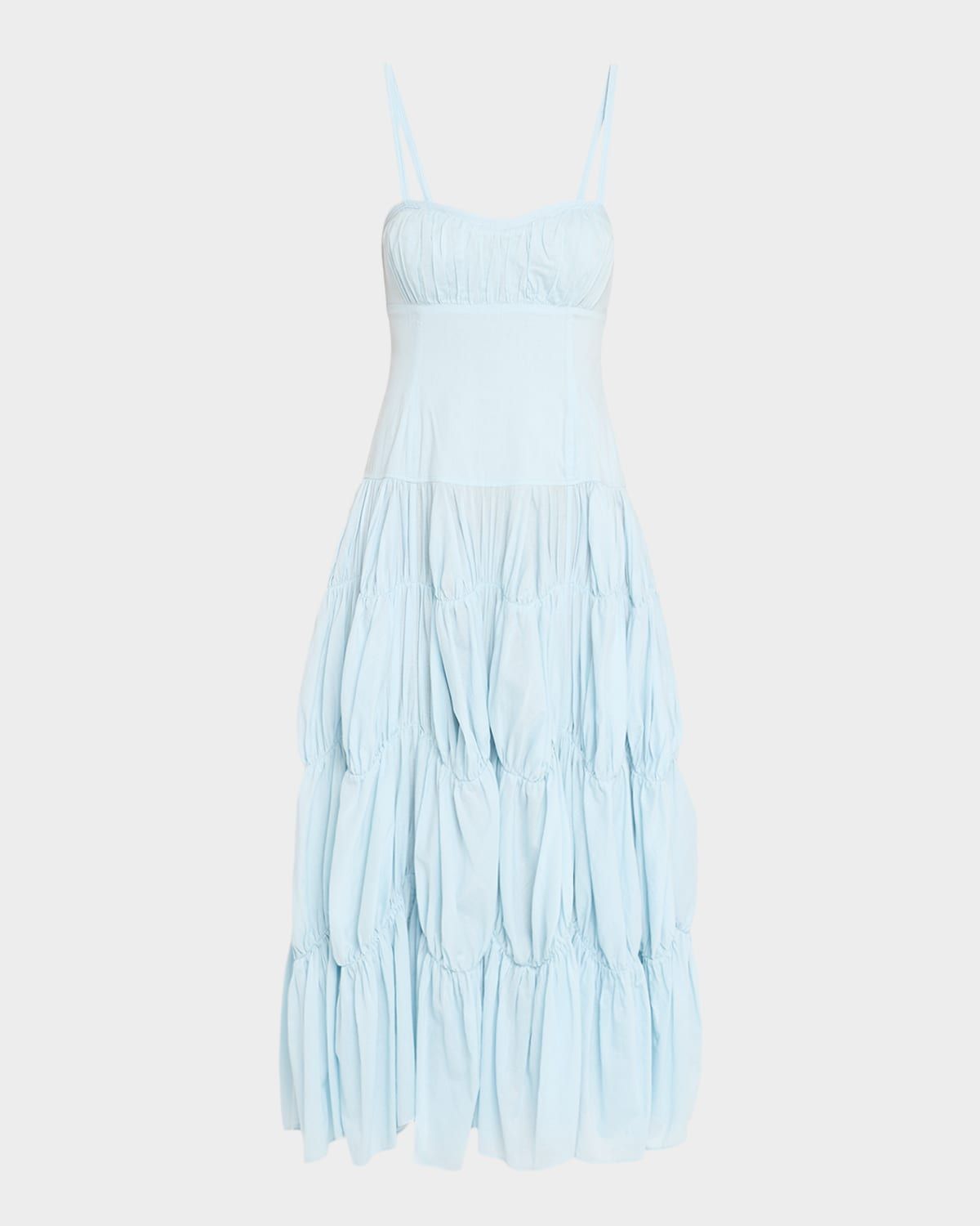 Emmalina Tiered Cotton Midi Dress