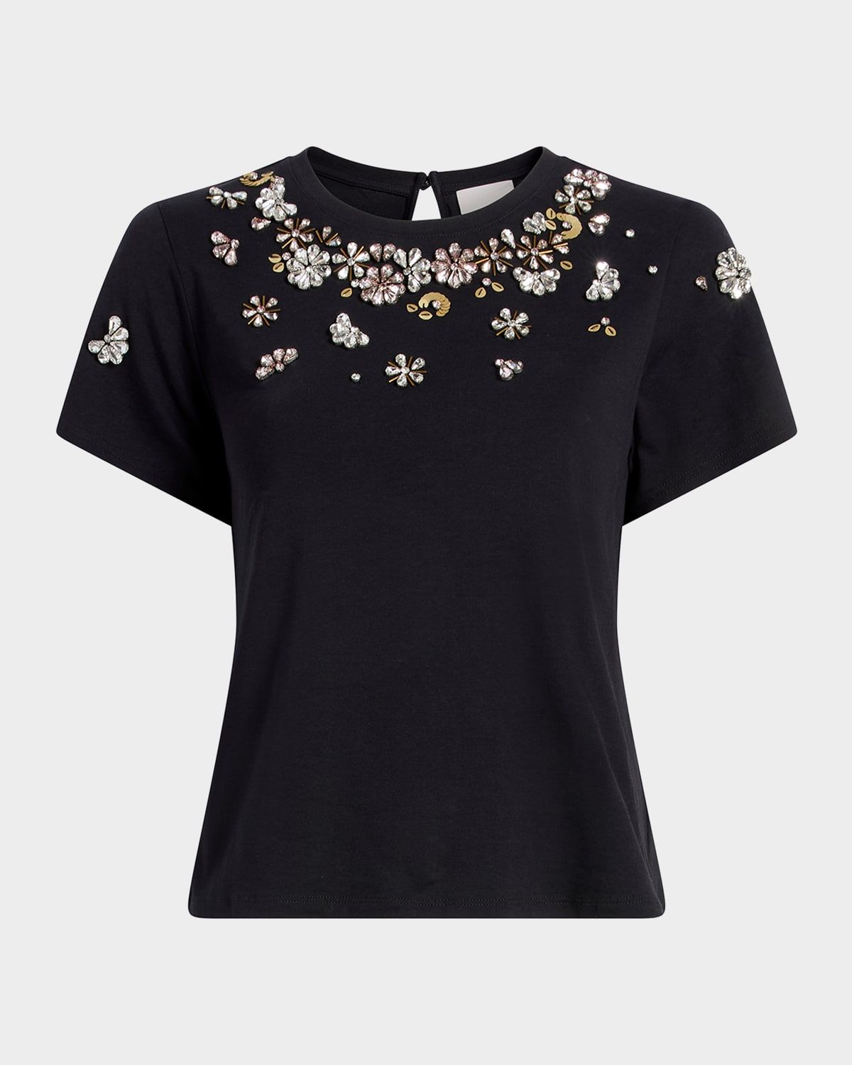 Tumbling Flowers Shrunken T-Shirt