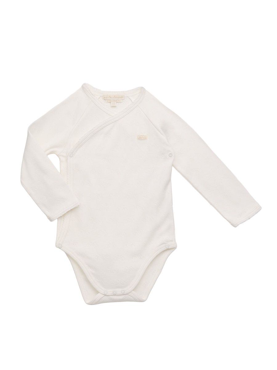 Baby's Pointelle Cotton Bodysuit - White - Size 18 Months