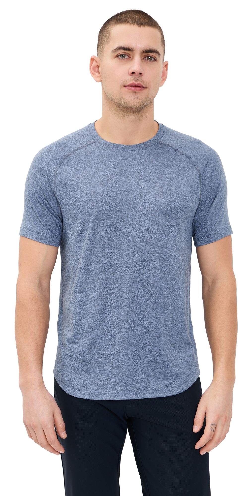 Rhone Atmosphere Tee Shale Blue Heather L