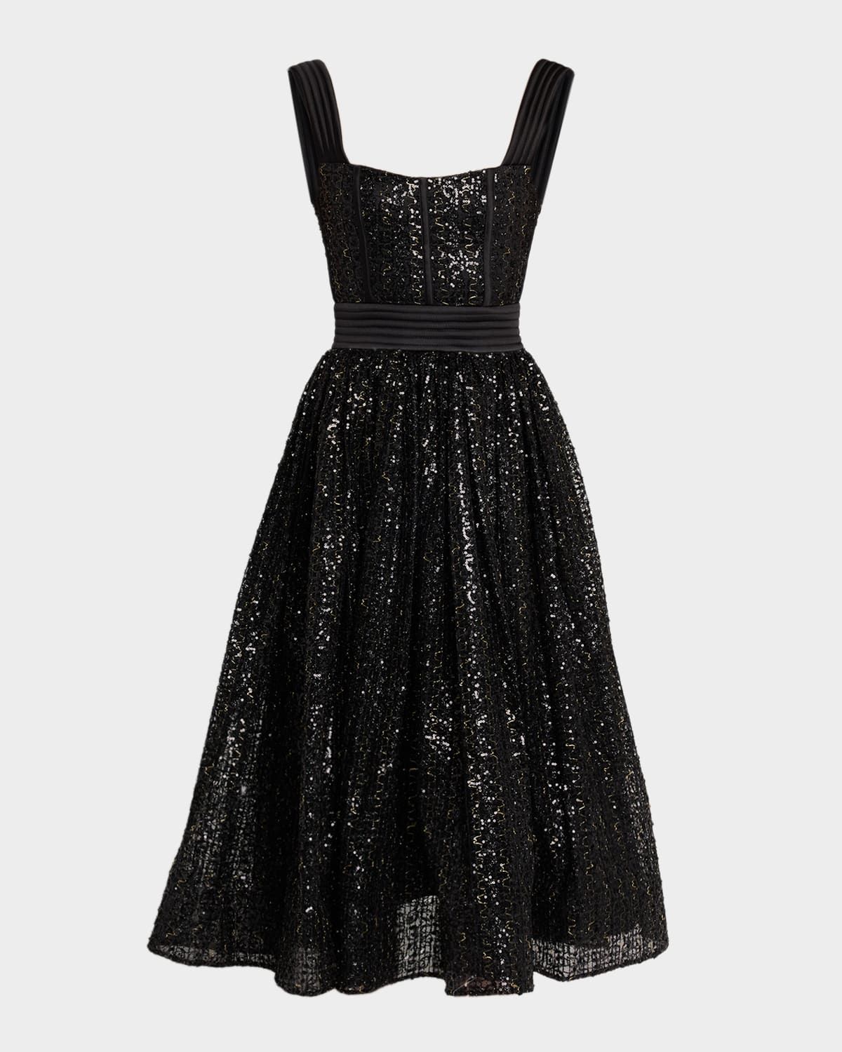 Charlotte Sequined Midi Dress