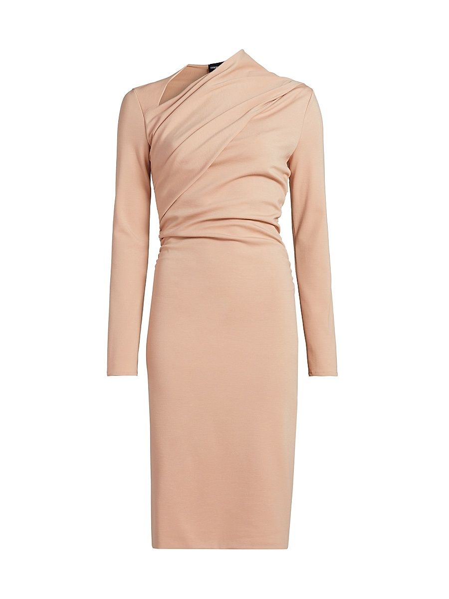 Women's Draped Jersey Sheath Dress - Brush - Size 4