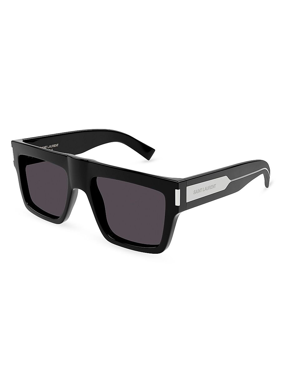Men's Naked Wirecore 55MM Square Sunglasses - Black