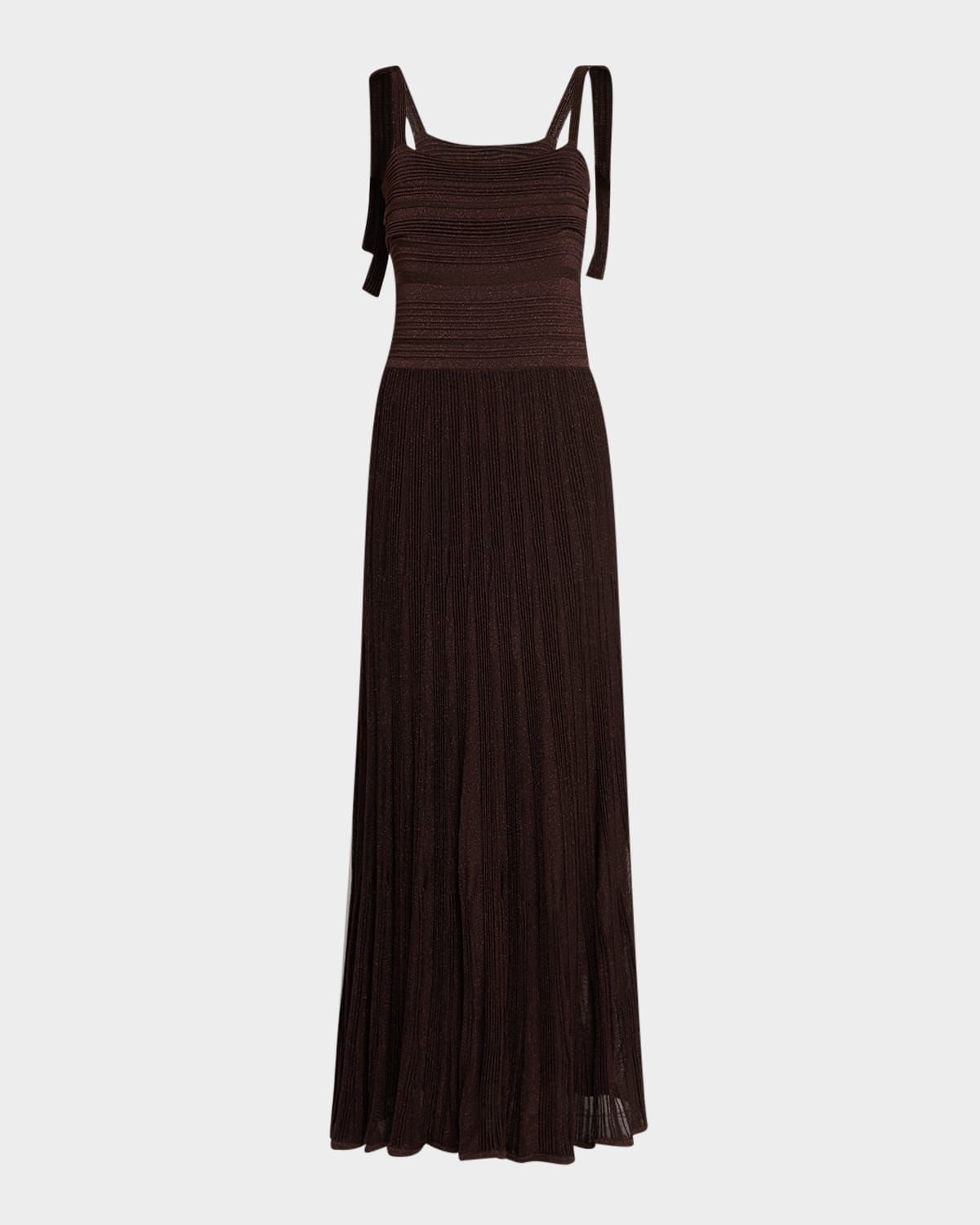 Lucky Metallic Tie Dress