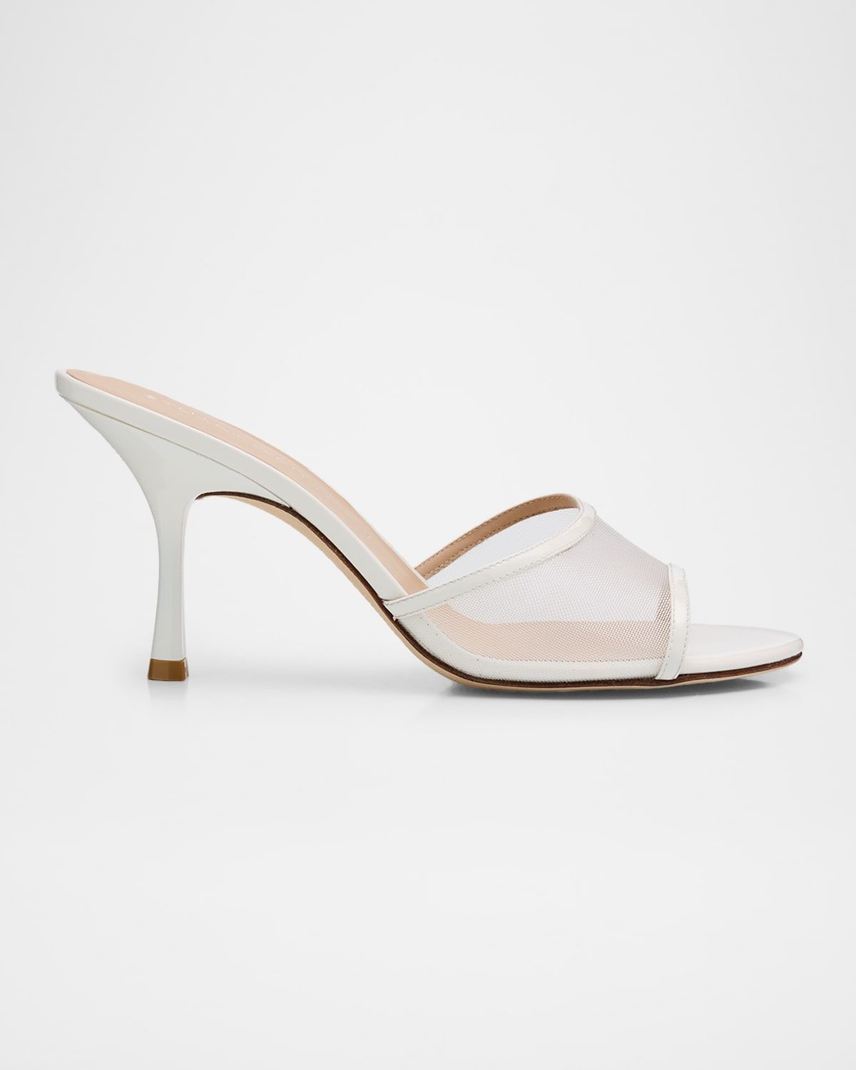 85mm Bareitall Mesh and Patent Leather Sandals