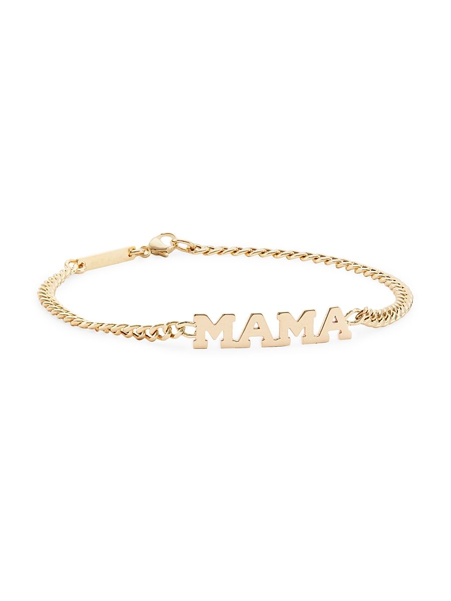 Women's 14K Yellow Gold "Mama" Nameplate Bracelet - Yellow Gold