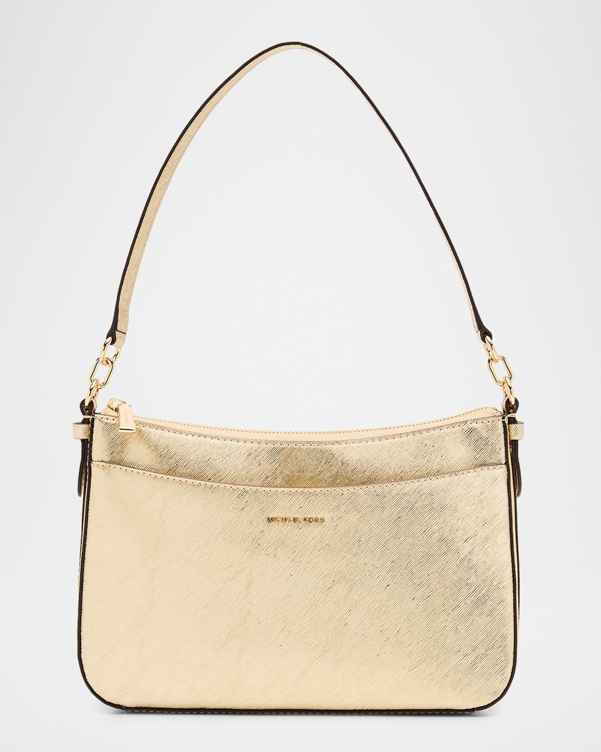 Jet Set Medium Metallic Faux Leather Shoulder Bag