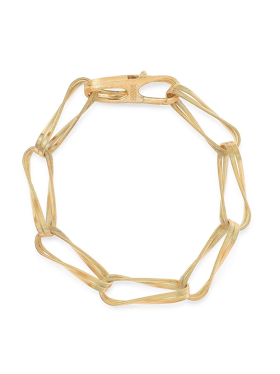 Women's Marrakech Onde 18K Yellow Gold Double-Link Chain Bracelet - Yellow Gold