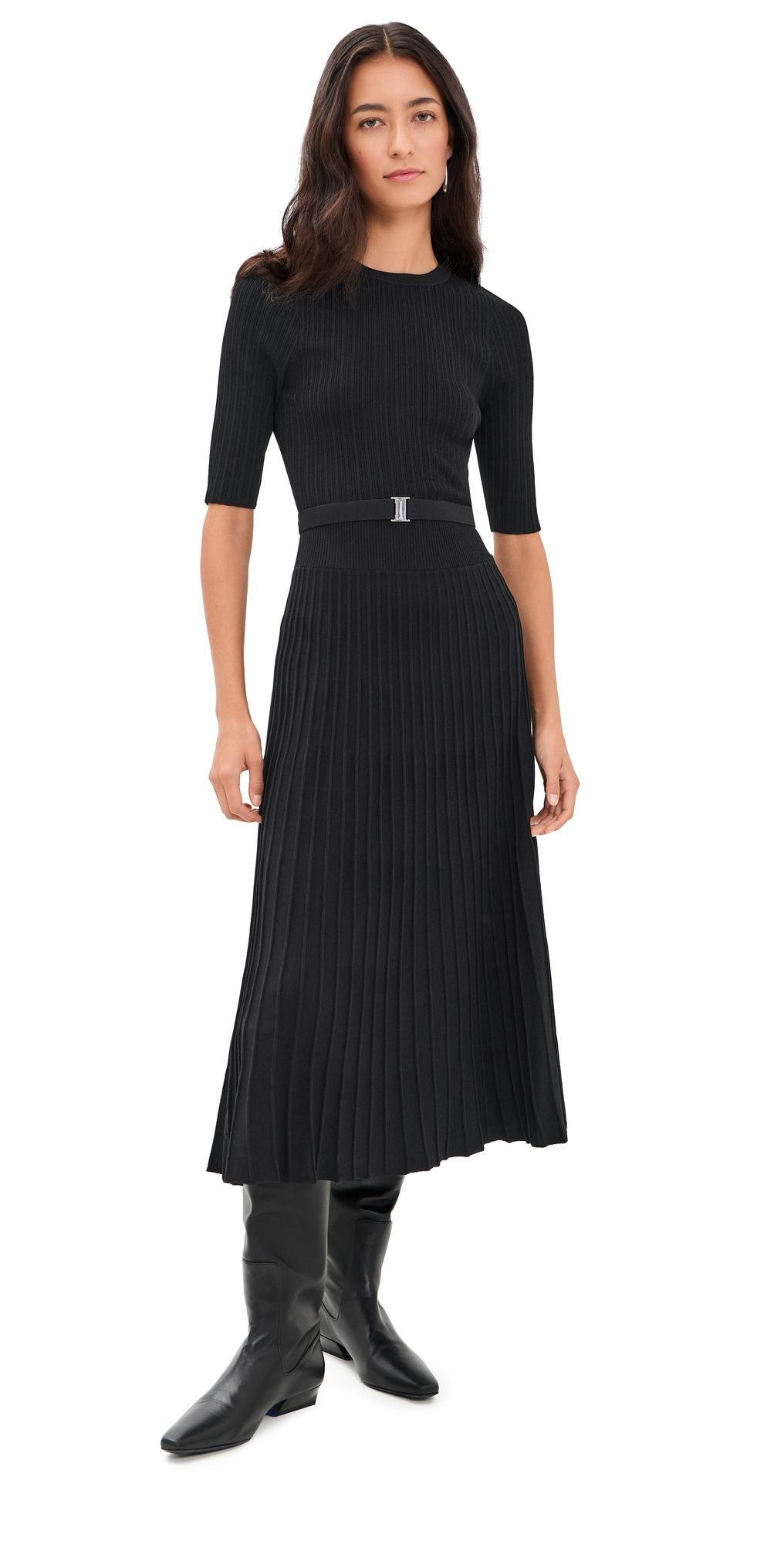 Veronica Beard Elthea Knit Dress Black L