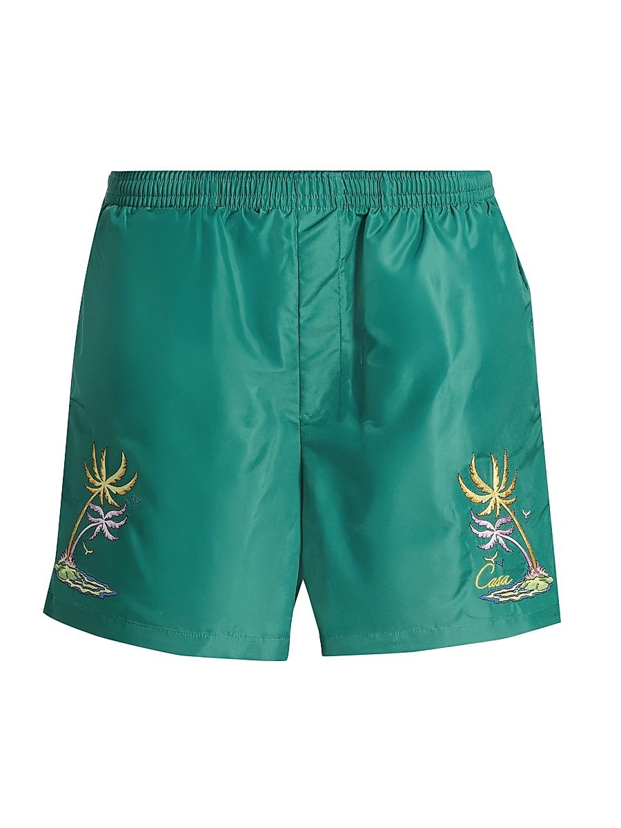 Men's Casa Embroidery Swim Shorts - Swim - Size XL