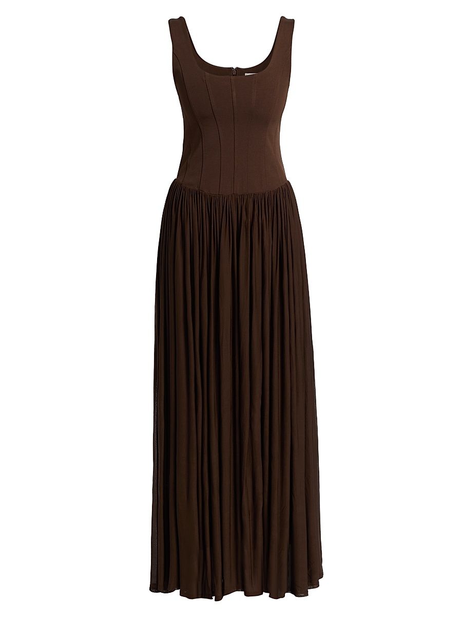 Women's Jamie Scoopneck Maxi Dress - Cocoa - Size 6