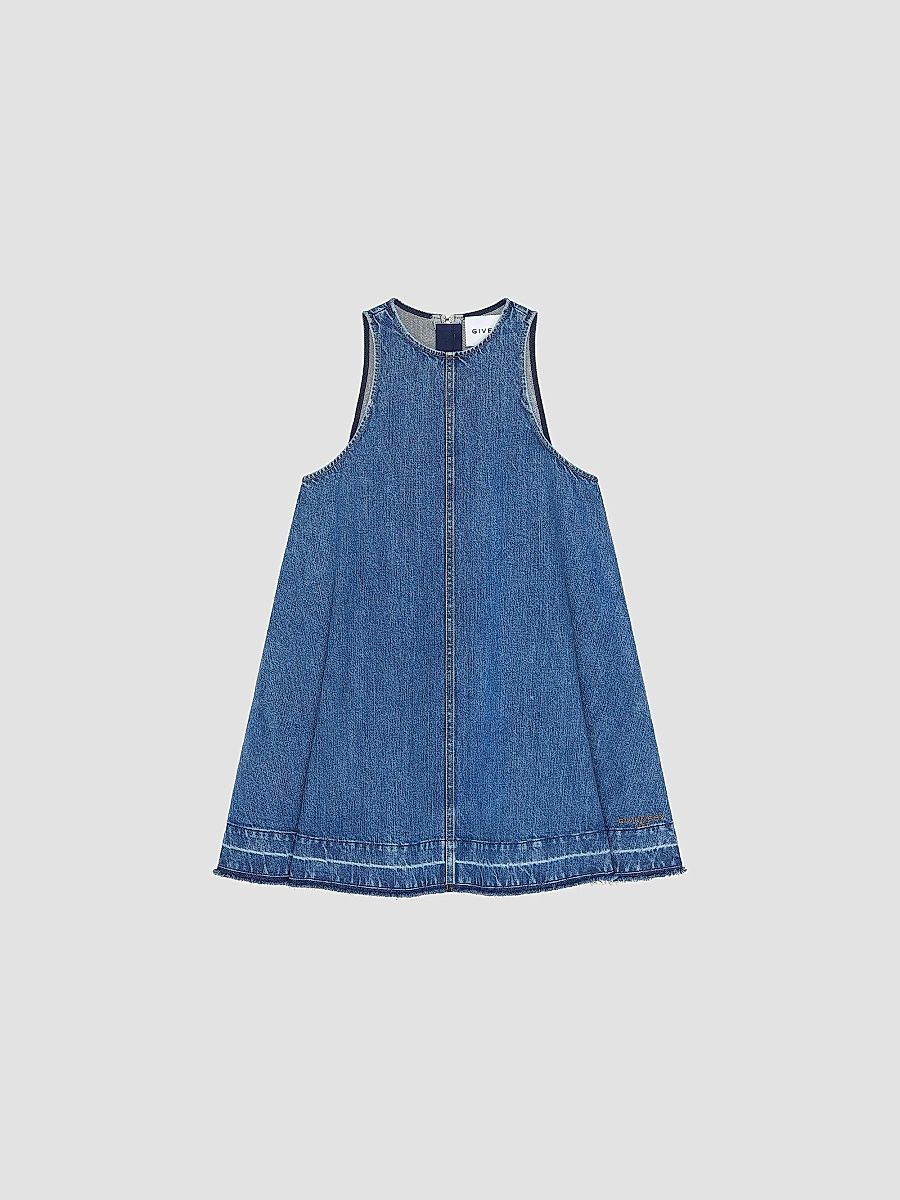 Givenchy Women's Mini Dress in Denim - Medium Blue - Size 10