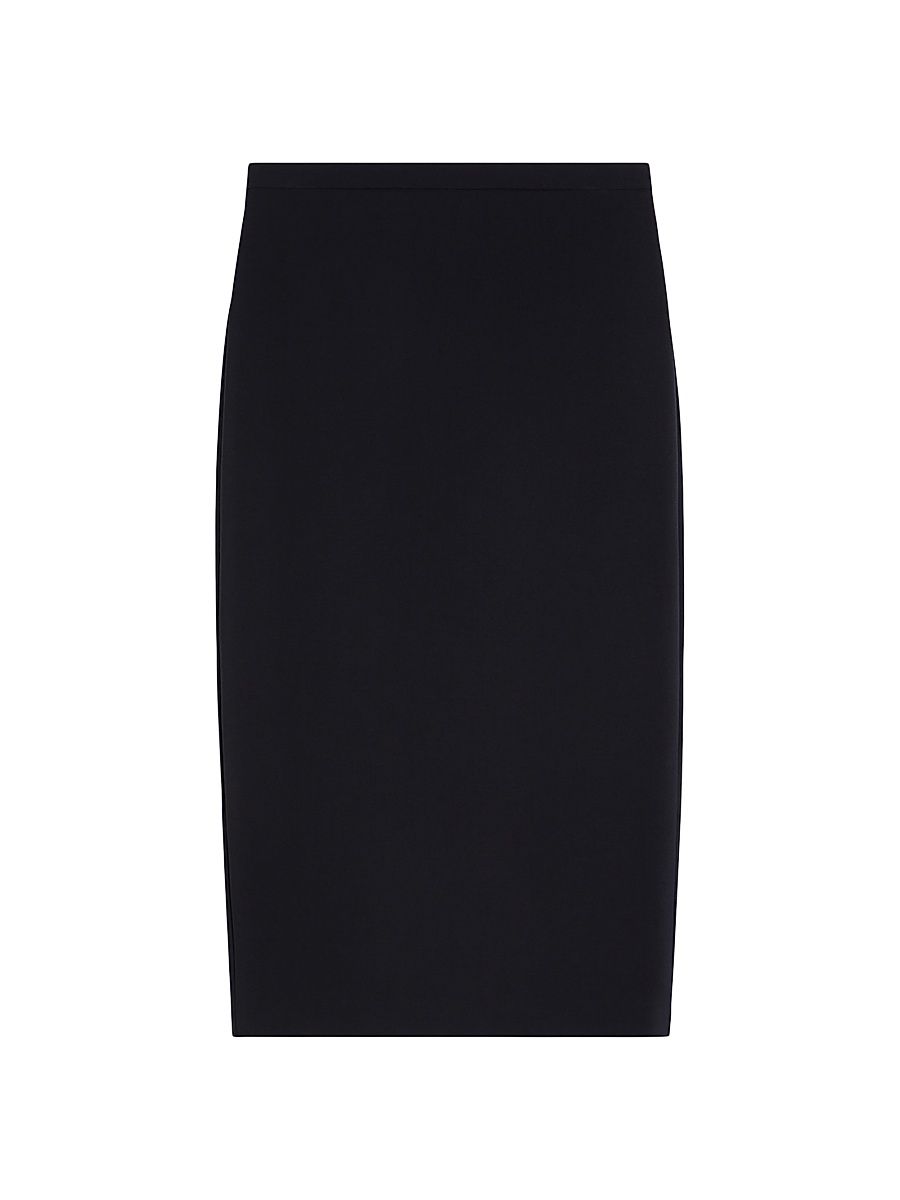 Women's Woollen Cloth Pencil Skirt - Ultramarine - Size 16