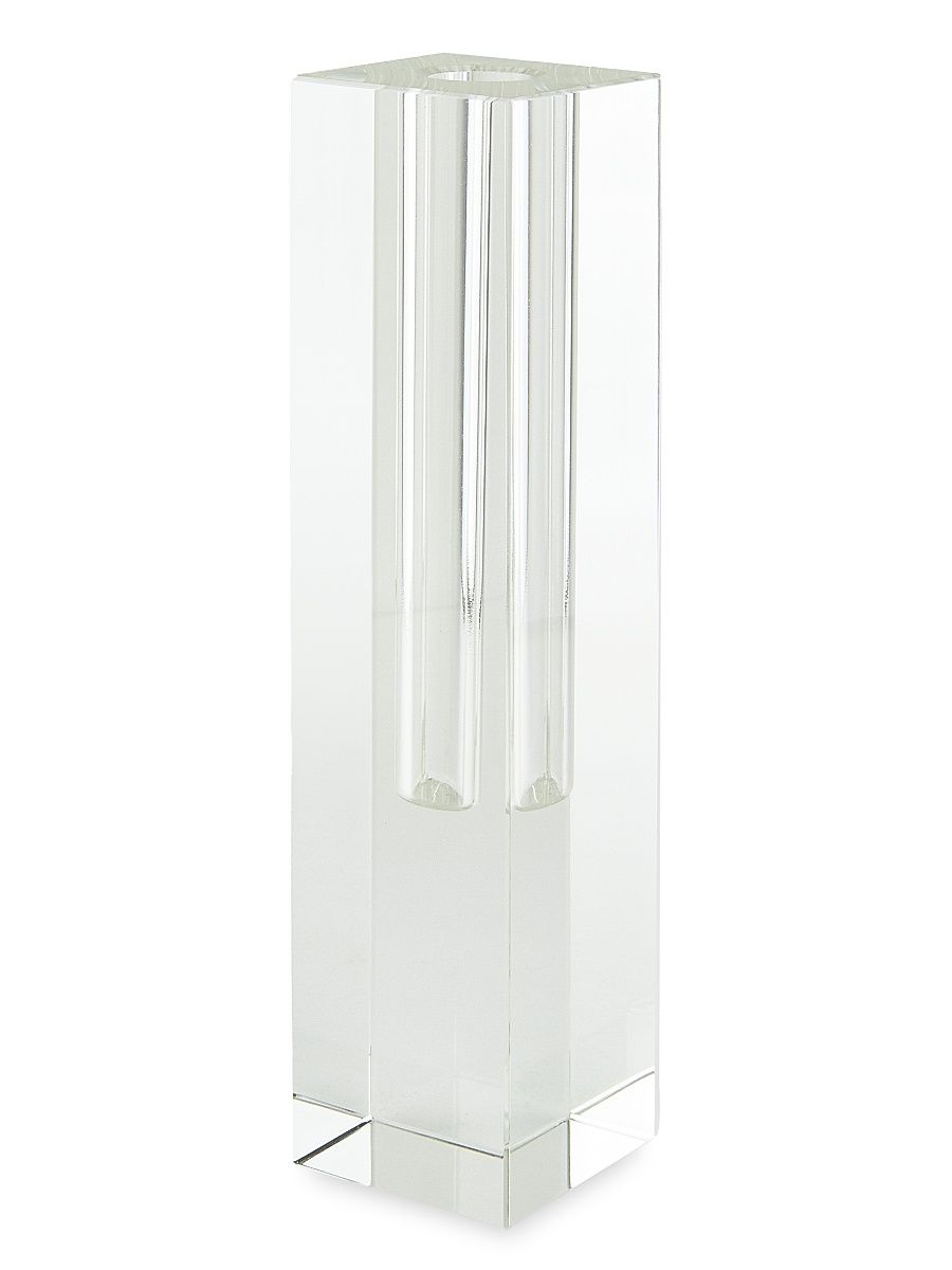 Clear Crystal Bud Vase - Clear