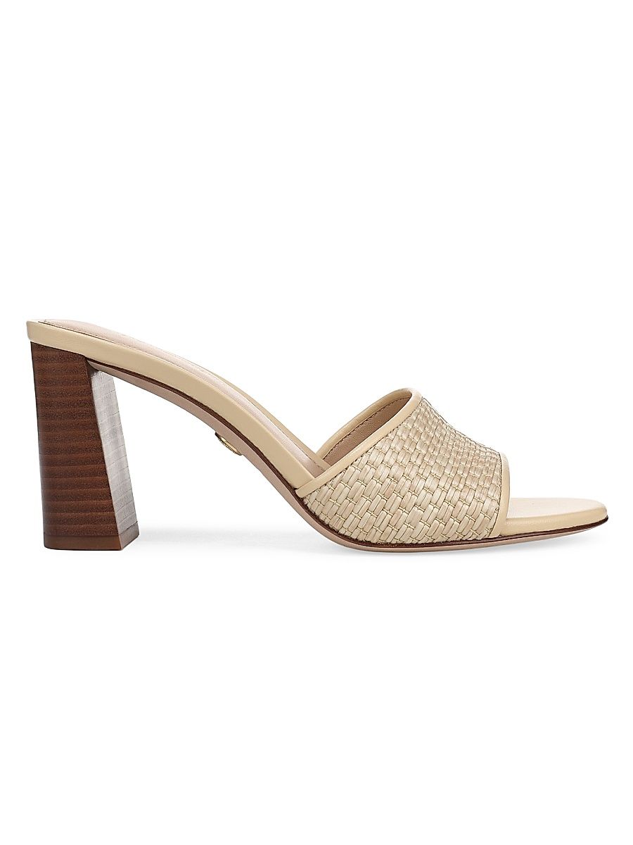 Women's Galessa 75MM Raffia Sandals - Natural - Size 9