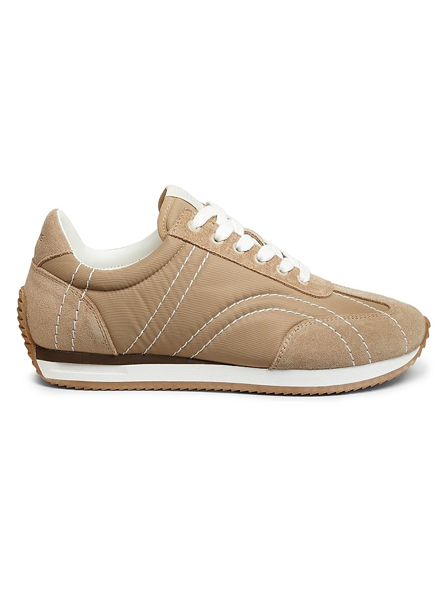 Women's Sport Low-Top Sneakers - Sand - Size 12