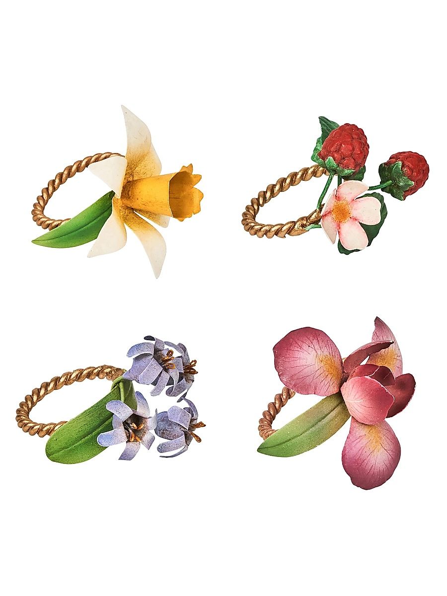 Meadow Walk Napkin Rings 4-Piece Set