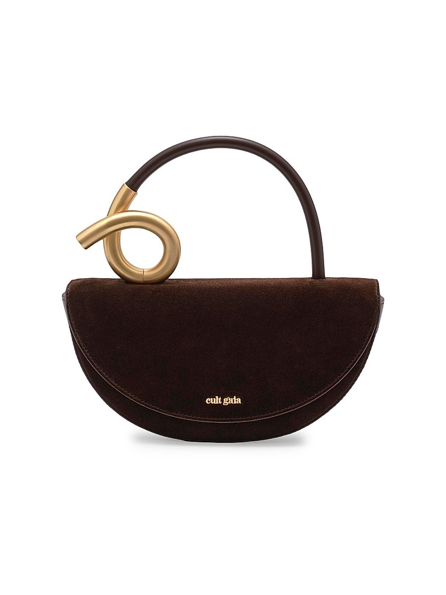 Women's Azariah Suede Top Handle Bag - Dark Java