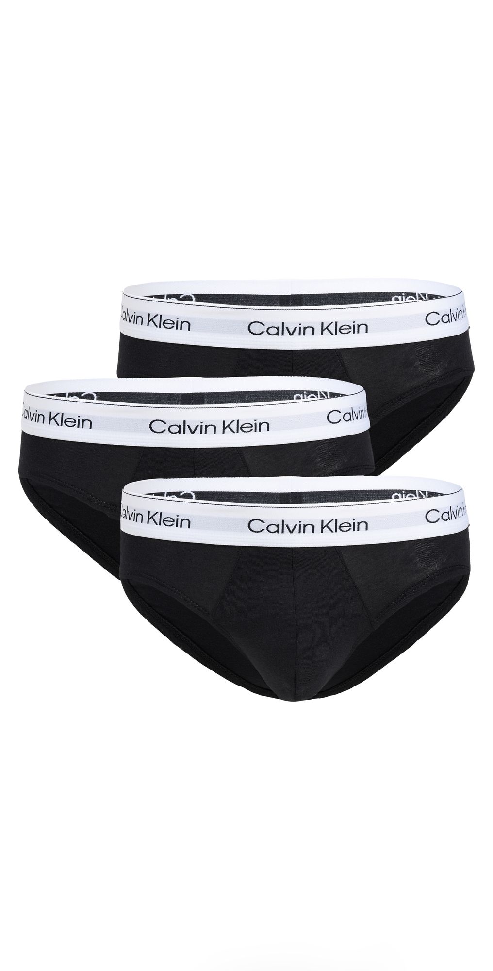 Calvin Klein Underwear Icon Cotton Stretch Briefs 3 Pack Black L