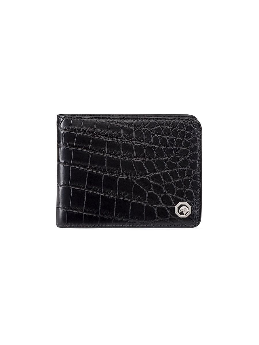 Men's Bifold Leather Wallet - Black