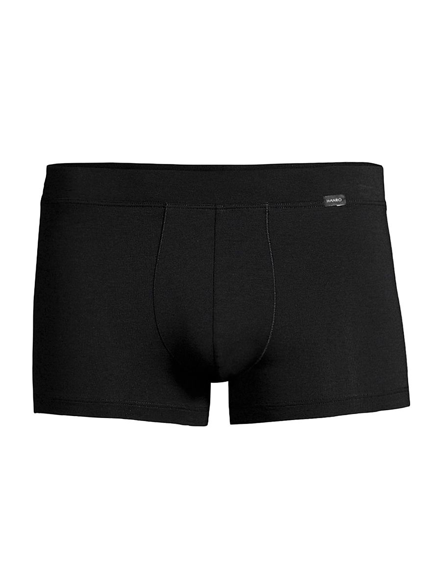Hanro Men's Natural Function Boxer Briefs - Deep Black - Size Small