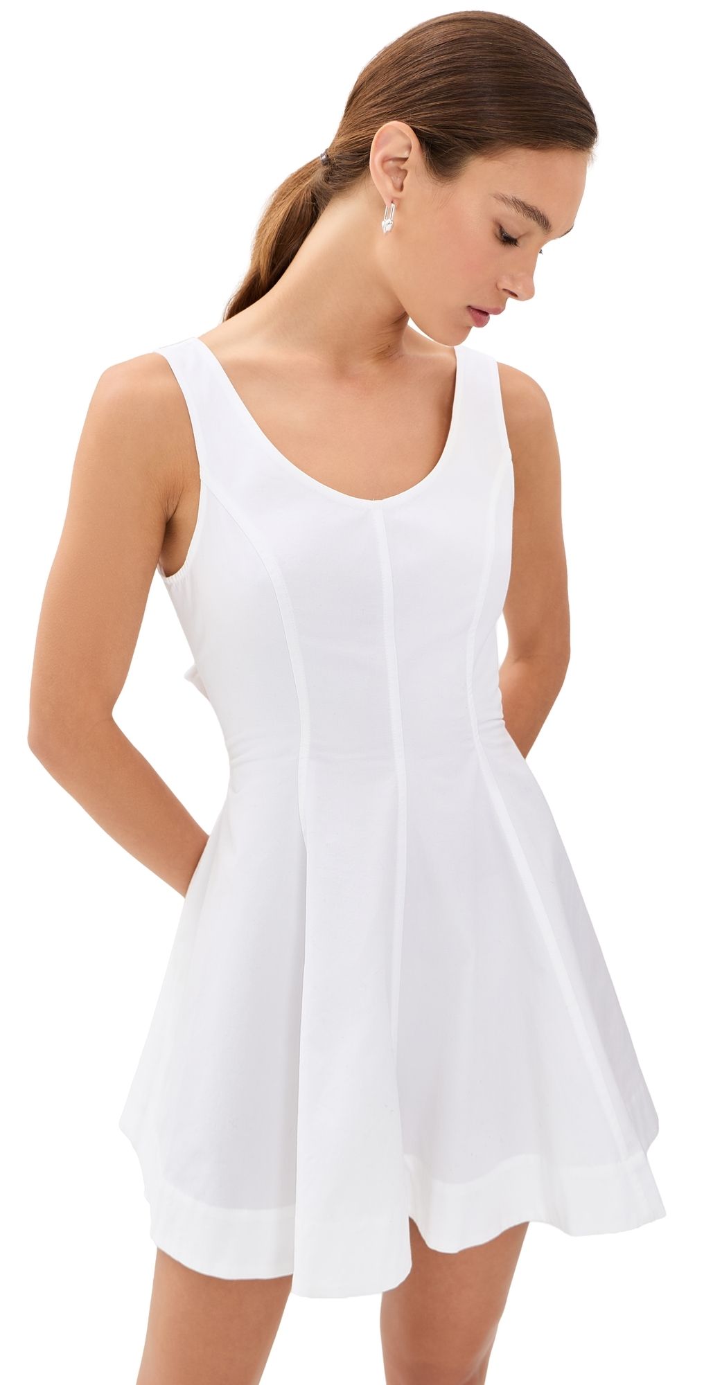 Brandon Maxwell The Poppy Mini Dress White 8