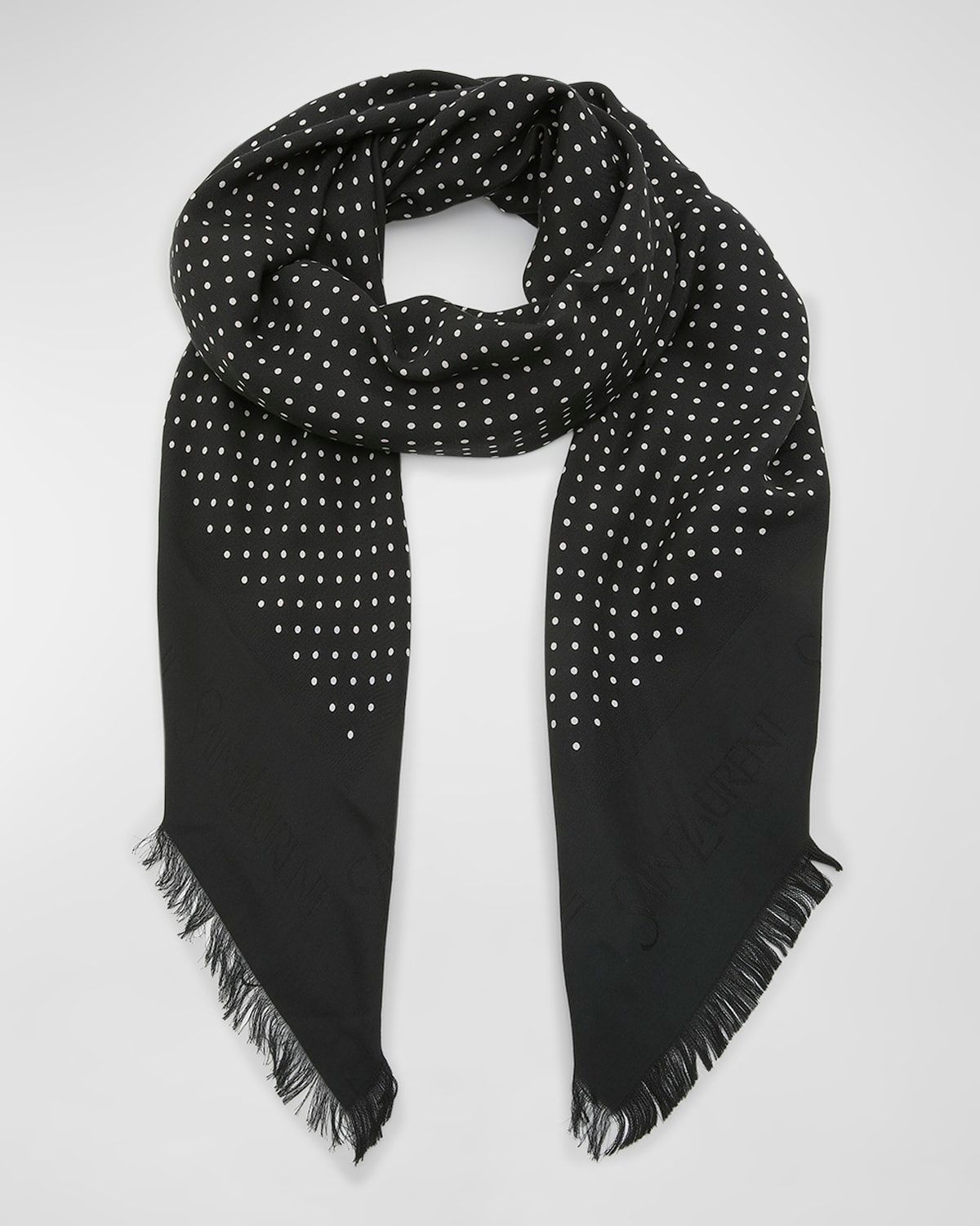Polka-Dot Modal-Blend Scarf