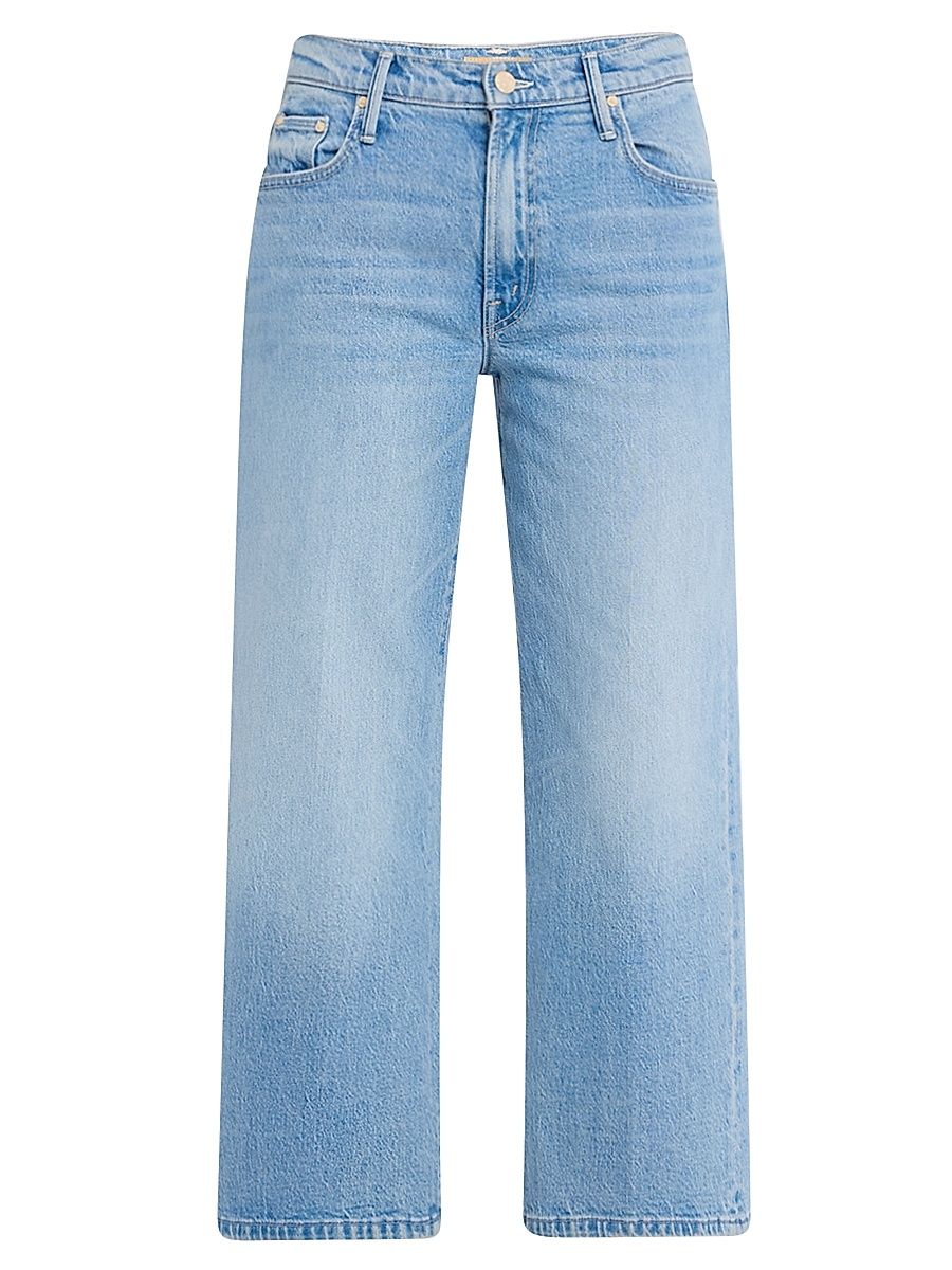 Women's Lil' Mid-Rise Maven Ankle Stretch Wide-Leg Jeans - Light Blue - Size 27