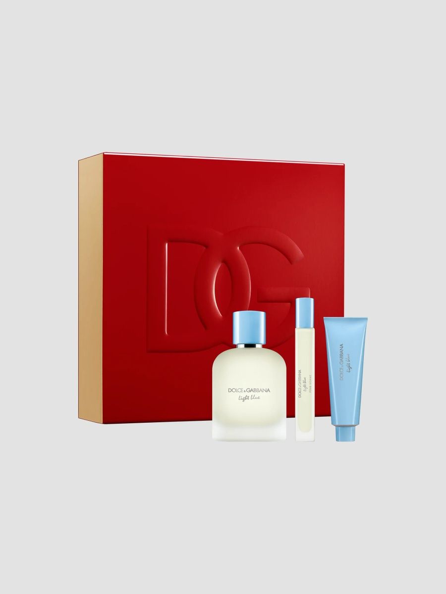 Dolce & Gabbana Light Blue Pour Homme Eau de Toilette Trio Gift Set