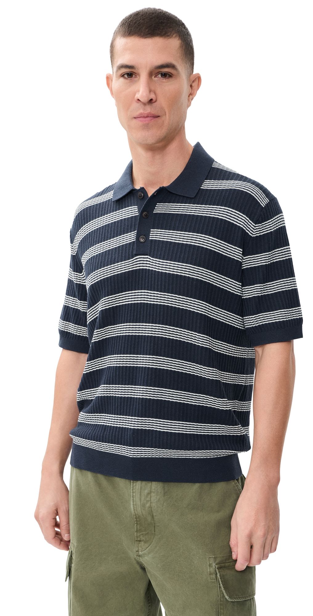 Madewell Carlos 3 Button Polo Ink M