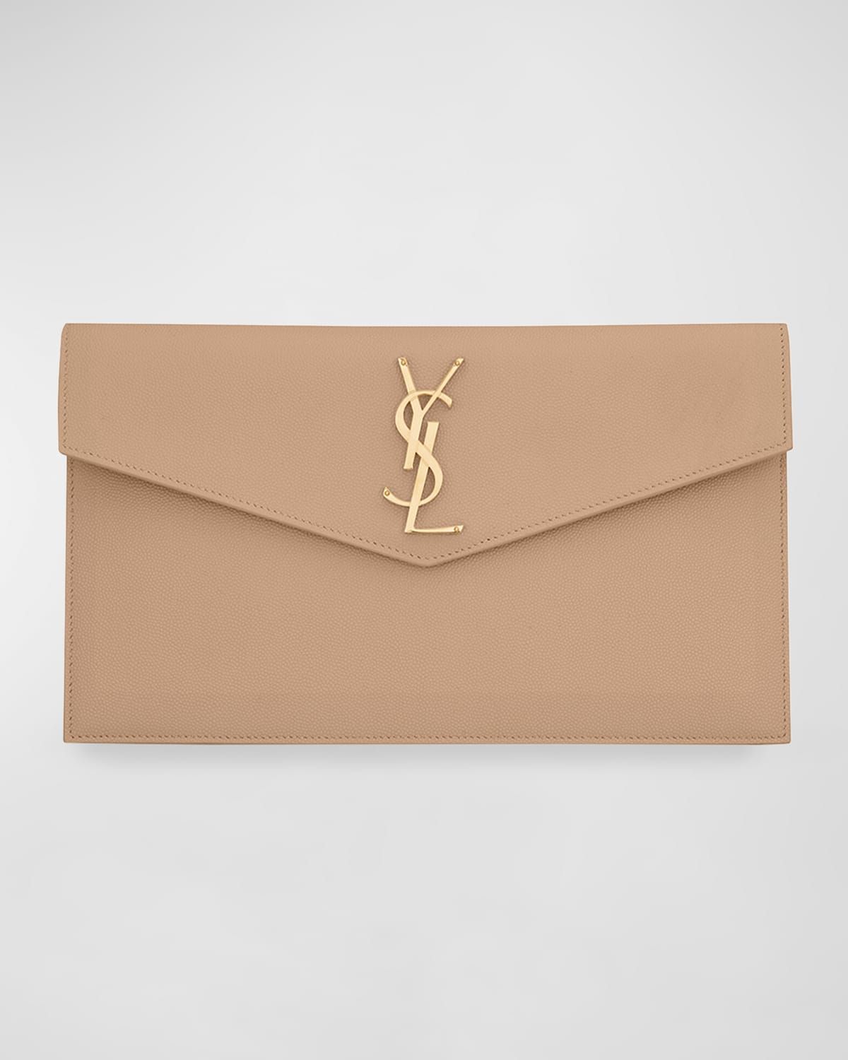 Uptown YSL Pouch in Grained Leather