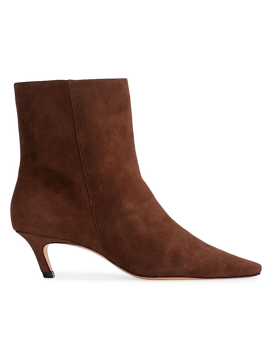 Women's Avenue 50MM Suede Ankle Boots - Brown Suede - Size 12