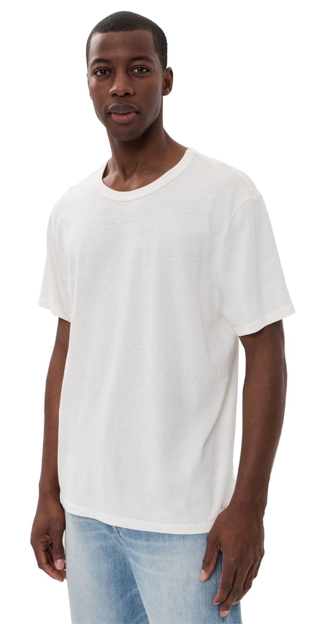 Marine Layer Relaxed Hemp Cotton Tee White XXL
